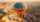 Hot air balloon flying AI generated image